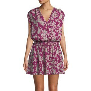 Ramy Brook Perrie Printed Silk Mini Dress L